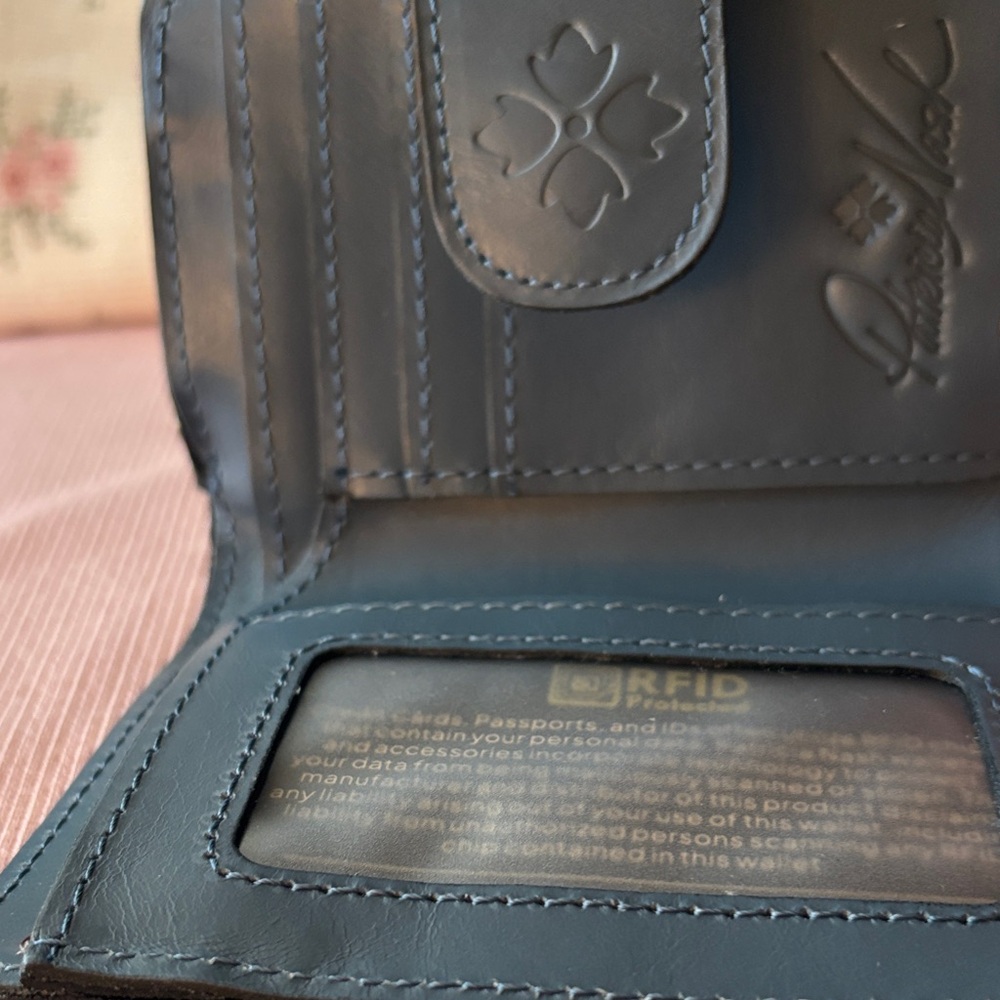 Patricia Nash Navy Leather Wallet - Picture 9 of 10